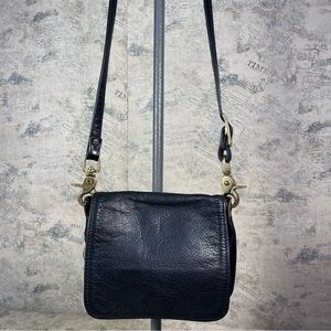 Libaire Made In USA Black Leather  Mini Bag